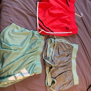 3 pairs of running shorts all x small and small!